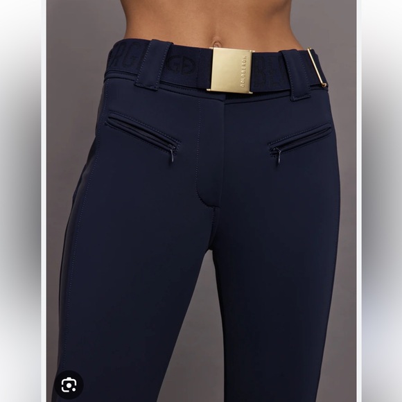 Goldbergh Paloma Ski Snowboard Pants Flare French Navy Gold Sz 6 NWT NEW - Picture 5 of 17